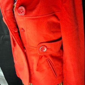 BB Dakota pea  coat small Burnt orange.  Sm